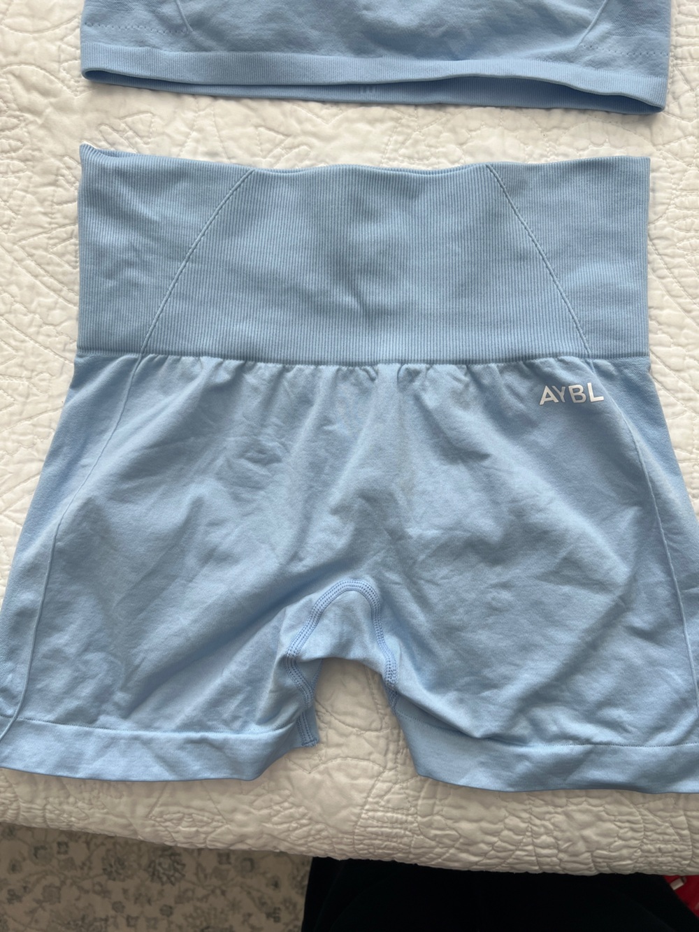 AYBL Women’s Empower Seamless Shorts - Sky Blue